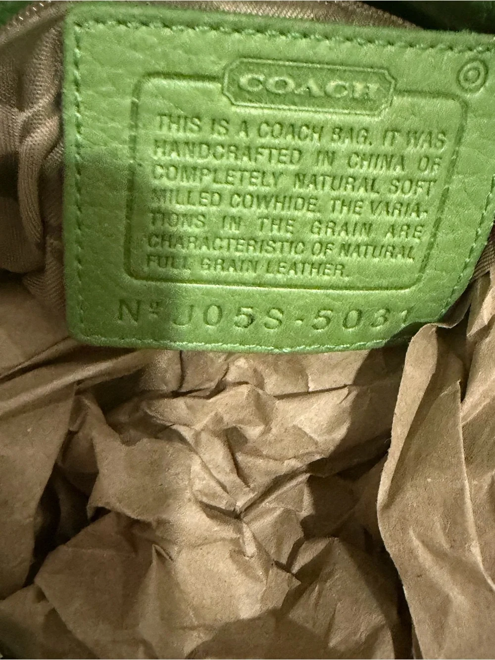 Green Leather Tote Handbag - Women Bags